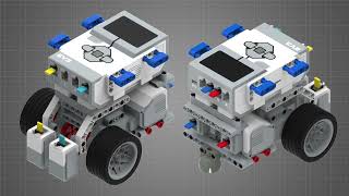 Робот для езды по линии. Инструкции по сборке. LEGO EV3.