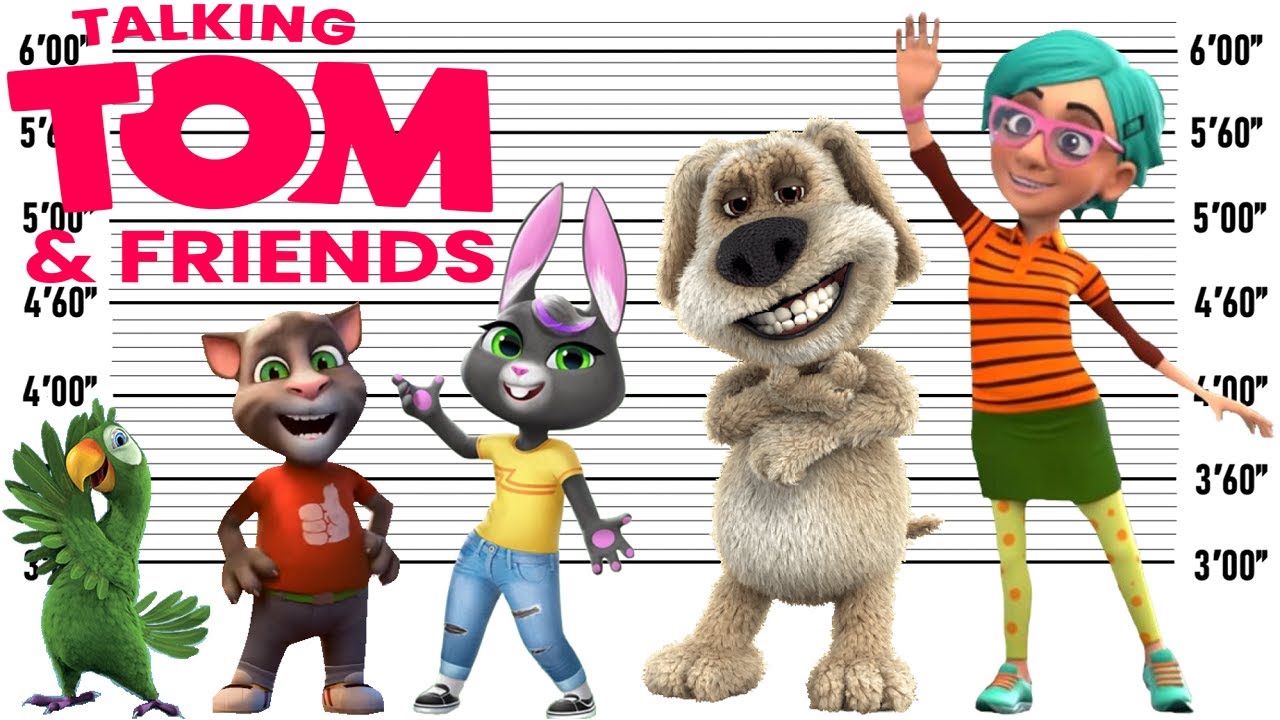 Talking Tom And Friends Size Comparison | Biggest Characters of Talking Tom  And Friends Movie