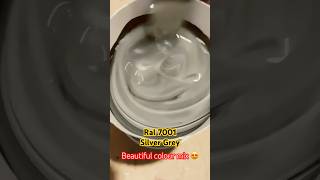 Ral 7001 Silver Grey satifying colormixing colors paint paintmixing acrylic asmr