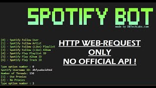 Spotify Follow Bot - Demonstration (Follow User, Playlist)