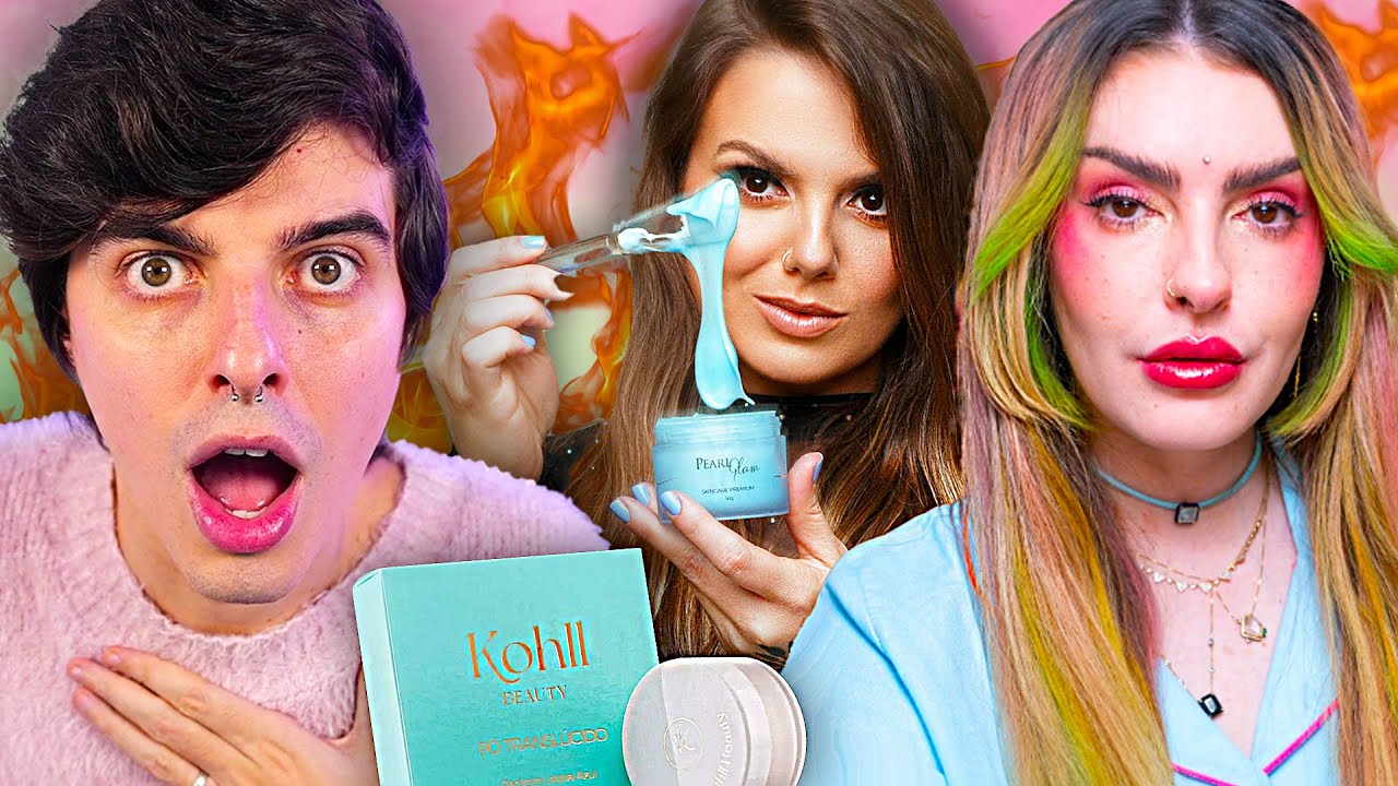 Karen Bachini em polêmica com maquiagem de blogueira