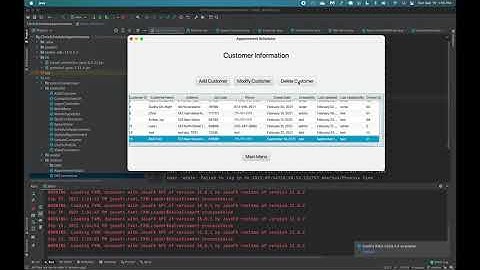 Java GUI Appointment Scheduler