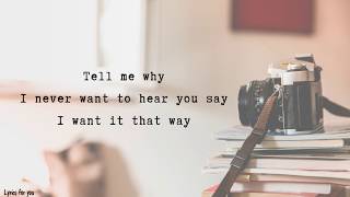 I WANT IT THAT WAY - Backstreet Boys | MAX, Alyson Stoner, KHS COVER (Lyrics)