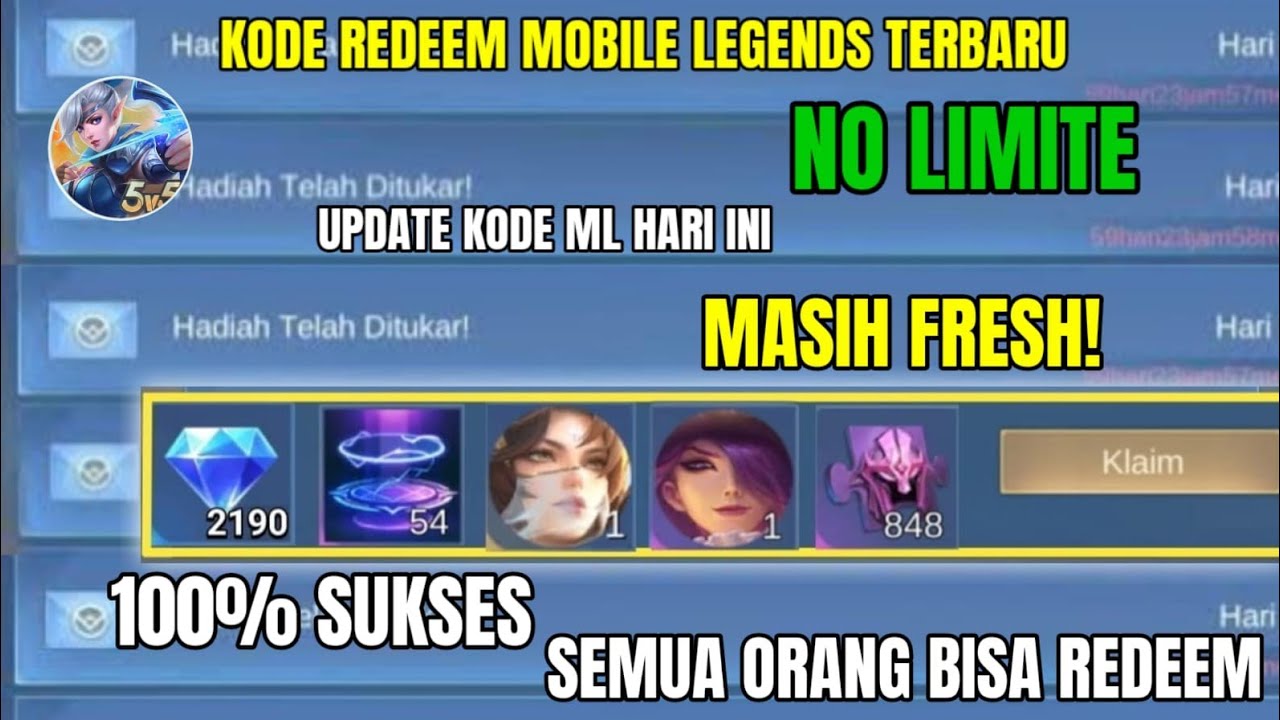 BURUAN REDEEM! KODE REDEEM ML TERBARU KODE REDEEM MOBILE LEGENDS HARI ...