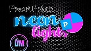 PowerPoint Tutorial  💡  Slide criativo no PowerPoint com efeito de luz neon animado