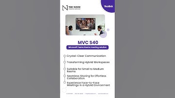 The ultimate solution for efficient and productive meetings. Yealink MVC S40-Microsoft Teams.