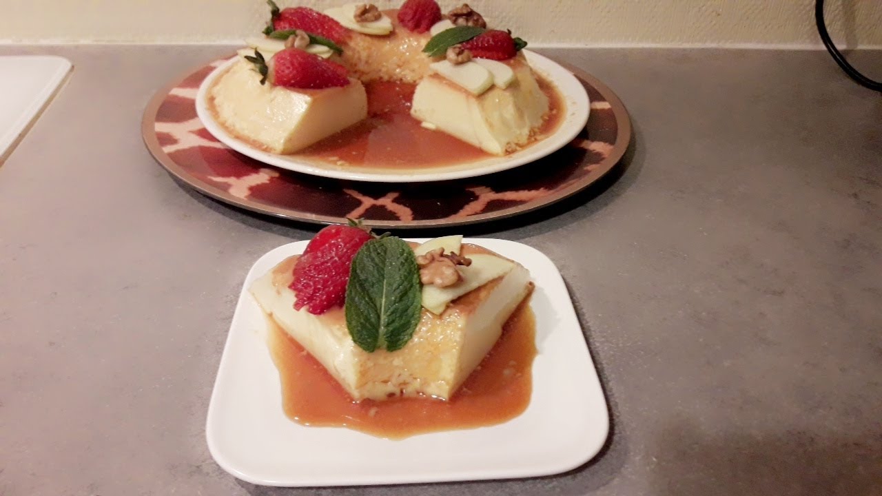 flan au caramel facile كريم كراميل بالجبن بمذاق خطير وسهل في التحضير ولذيذ جدا لكل المناسبات😋😋👌
