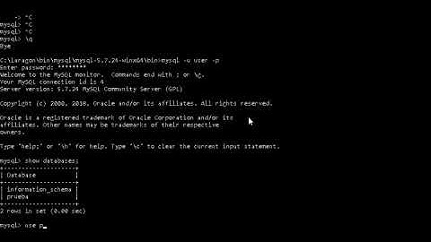 Comandos basicos Maria DB en Windows