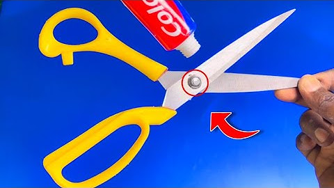 Put toothpaste on scissors!!Didn