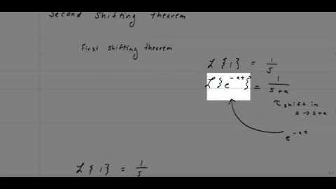 Differential Equations Laplace Second Shifting Theorem
