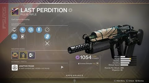 Destiny 2 - Last Perdition, The Most Underrated PVP Pulse Rifle?