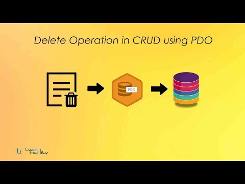 Delete Operation in CRUD using PDO - Learn Infinity