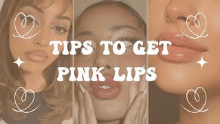 How to get PINK LIPS NATURALLY ?✨