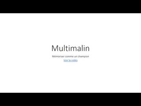 Multimalin - Mémoriser comme un champion vos tables de multiplication