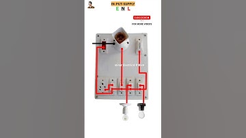 1 Fuse 1 Indicator 4 Switch 1 Socket 3 Holders Connection Diagram #housewiring #shortsviral