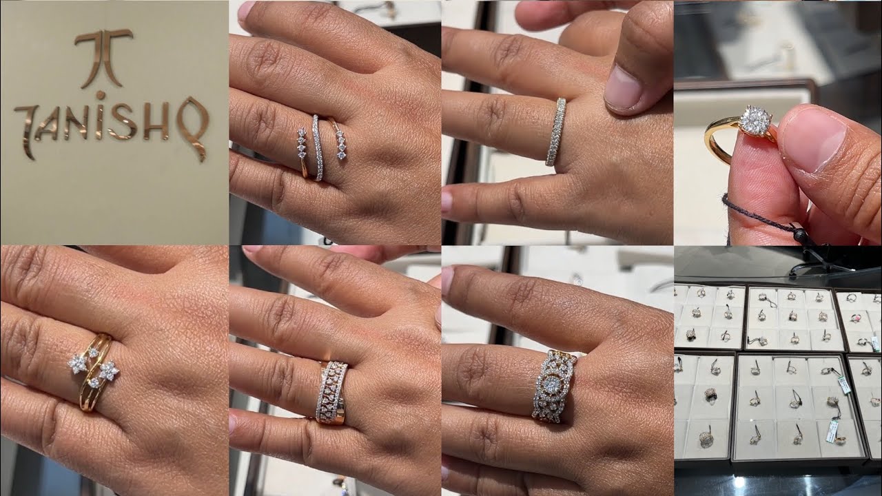 Tanishq 2025 best daily wear diamond ring designs with price lightweight to heavy