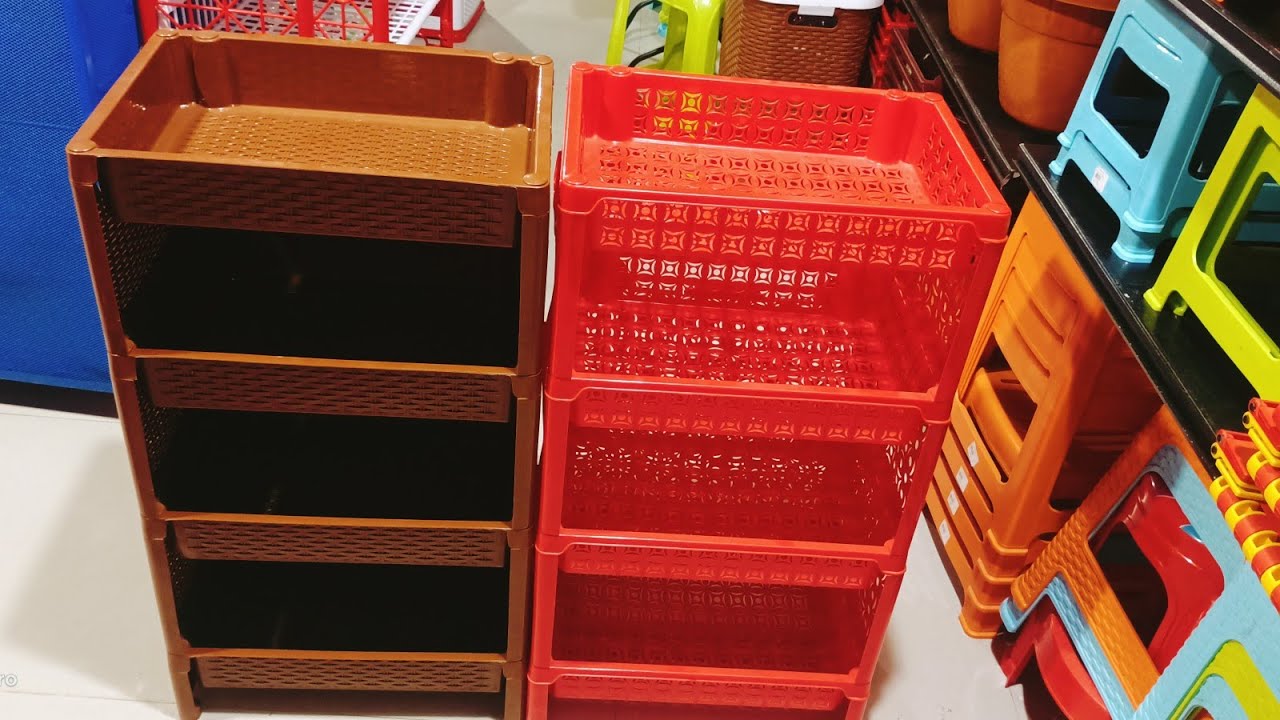 RFL Colourful Plastic Rack Price In Bd Kitchen Rack Collection