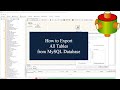 Advanced ETL Processor : Exporting all tables from MySQL 🎥