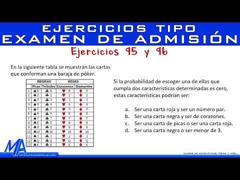 Ejercicios tipo examen de admisión 47 | Ejercicios 95 y 96