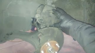 Front brake caliper replacement 2013 Honda Civic.  How to change pads.