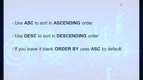 #6 ORDER BY (SQL AF SOMALI) DATABASE MANAGEMENT SYSTEM