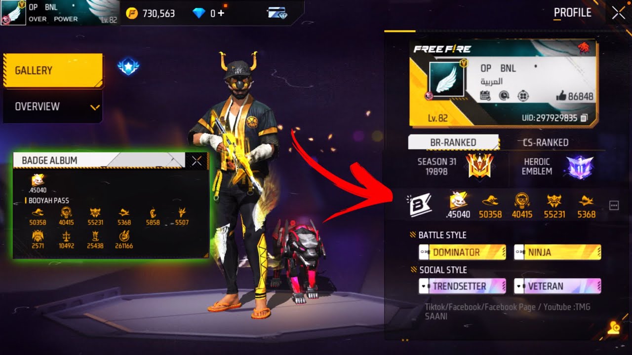 Top Player Europa FREE FIRE