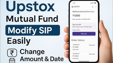 How to modify SIP amount in upstox | New update in upstox 2025 #upstox #investing