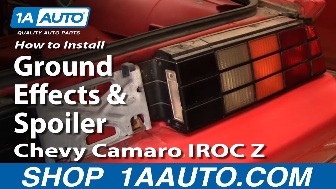 How To Replace Rear Ground Effects Spoiler 82 92 Chevy Camaro IROC Z How To Replace Rear Ground Effects Spoiler 82 92 Chevy Camaro IROC Z