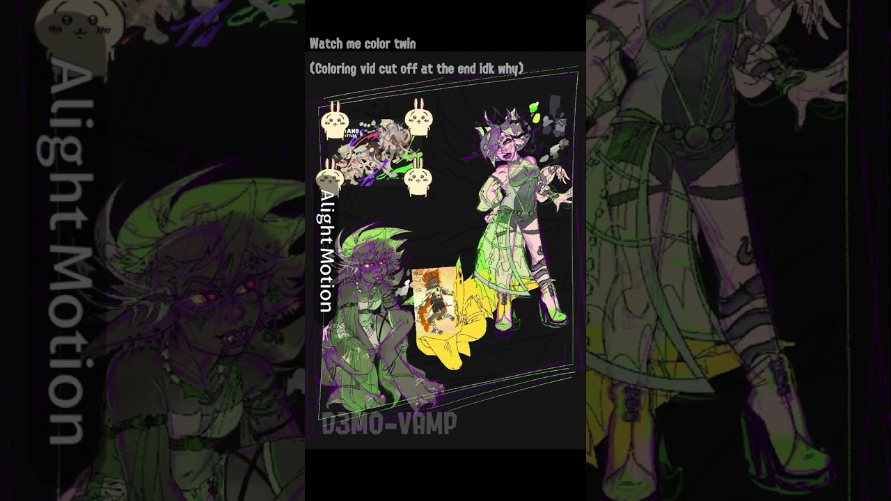 Watch me color my late aah Grand Festival art twin 