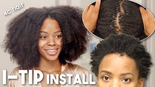 THIS IS MY HAIR!!! D.I.Y I-tip Install! Ft. CurlsQueen ♡