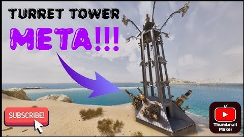 META Small Turret Tower Build Ark Survival Ascended!!! Must Build!!!