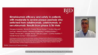 Switching to bimekizumab in plaque psoriasis, G. Kokolakis et al.
