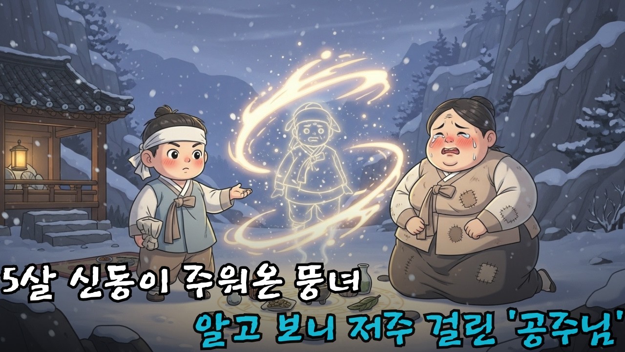 요술 부리는 5살 신동이 산속에 버려진 100kg 뚱녀를 데려와 절세미녀로 만들어준 기적 | 야담 | 도술 | 전설 | 힐링
