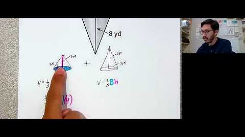 Volume of composite solid with cones
