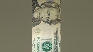 $20 bill with double serial numbers