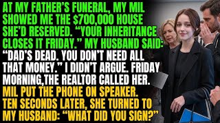 At Dad’s Funeral, My MIL Flaunted Her $700K Dream House—Then Her Victory Brunch Collapsed