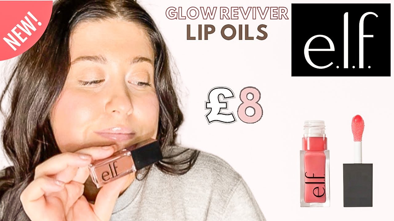 NEW* ELF COSMETICS GLOW REVIVER LIP OIL REVIEW