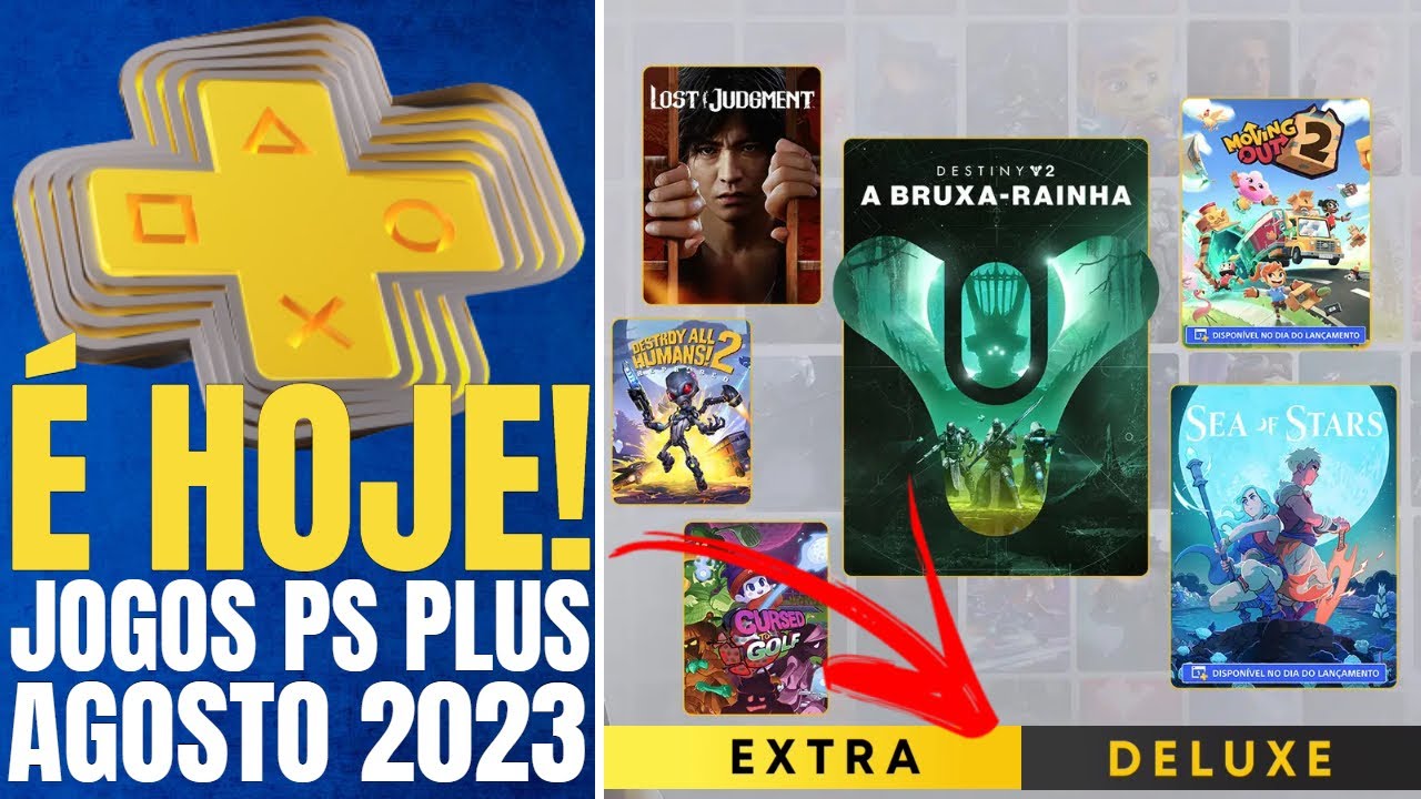 Jogos grátis do PS Plus Extra e Deluxe em agosto de 2023