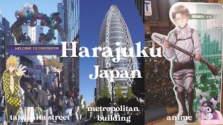 🌸 japan travel vlog 3.0: 🌸 metropolitan building, harajuku takeshita street, anime goodies & daiso!