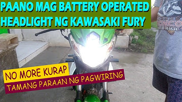 PAANO MAGBATTERY OPERATED HEADLIGHT NG KAWASAKI FURY I Do-It-Yourself Vise MotoVlog