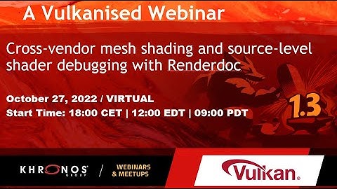 Cross-Vendor Mesh Shading and Shader Debugging in Renderdoc