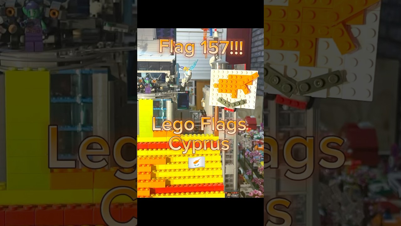 🇨🇾 How to Make Lego Flag Cyprus 🇨🇾 Capital Nicosia in the Mediterranean 