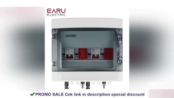 DC 500V 2 Input 2 Output Solar Photovoltaic PV Combiner Box With Surge Lightning Protection DC Fuse