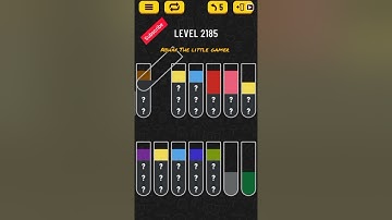 Water sort puzzle level 2185