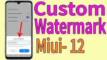 Custom Camera Watermark : How To Set Custom Watermark in Redmi  Note 7 pro in MIUI 12 @HelpingMind