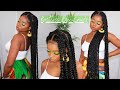 How To JUMBO KNOTLESS BOX BRAIDS (LONG) | CROCHET METHOD | NO RUBBER BANDS | FOR BEGINNERS | Chev B.