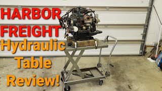 Harbor Freight 1000lb Hydraulic Table Cart Review!