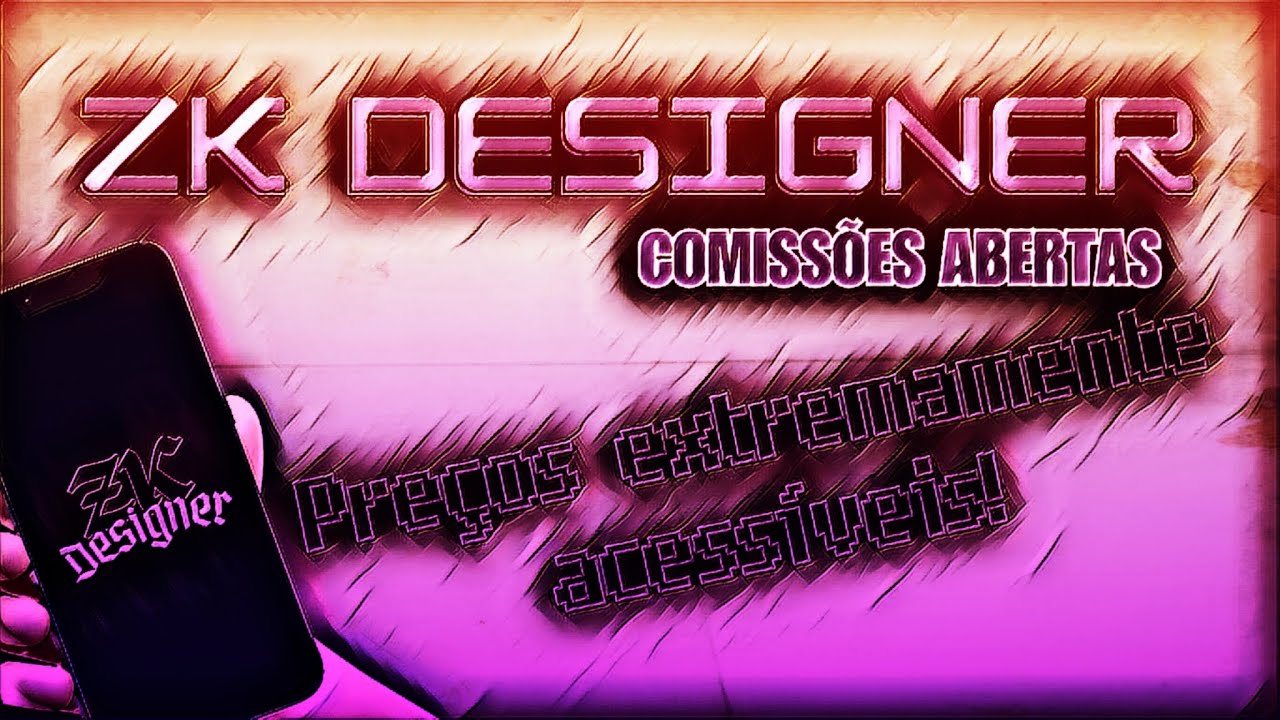 Meu portfólio! Sou Designer, faça sua comissão comigo (Thumbnails, banners, logos e Design em geral)