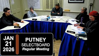Putney Selectboard Mtg 1/21/26