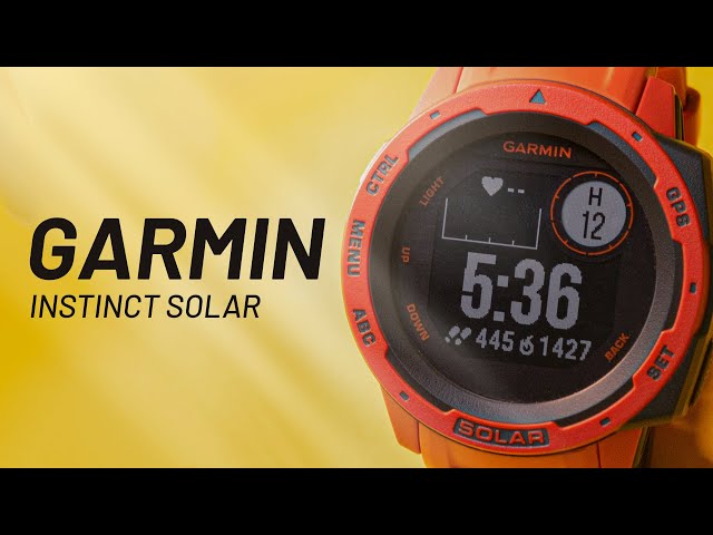 Garmin Instinct Solar: Đồng hồ Đen Trắng đắt ngang Apple Watch